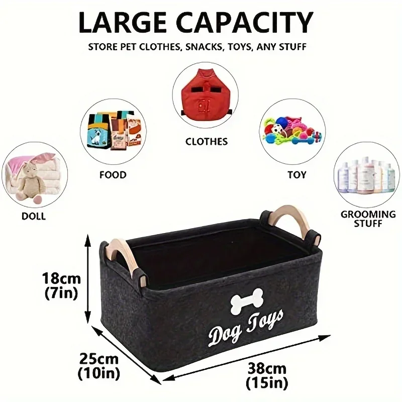 Felt pet toy box, dog toy box, - Indestructible Dog Chew Toy recension och pris