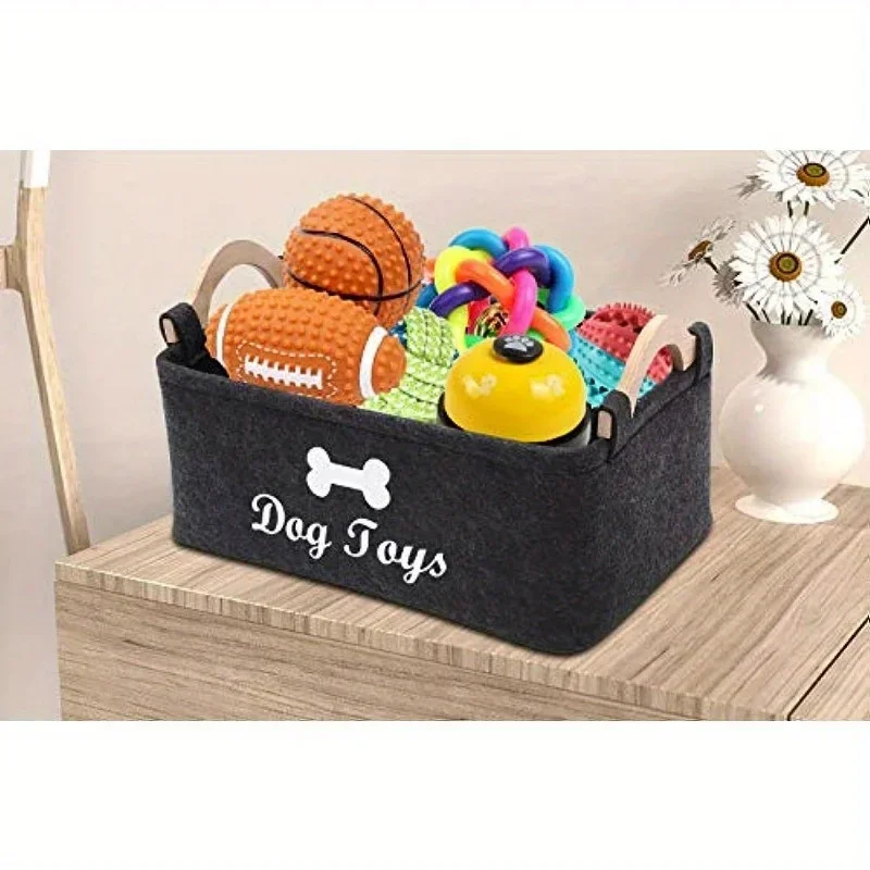 Felt pet toy box, dog toy box, - Indestructible Dog Chew Toy recension och pris