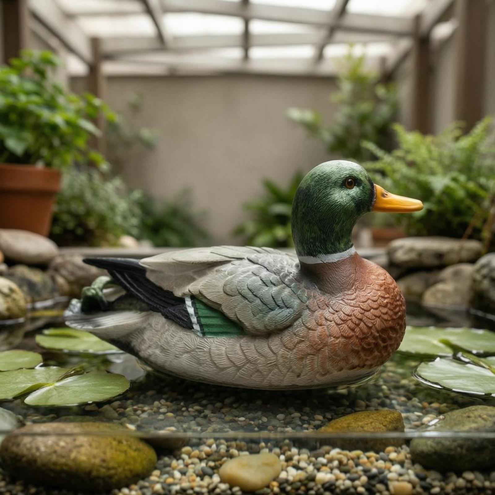 Resin Duck Figurine Outdoor Po - Aquarium recension och pris