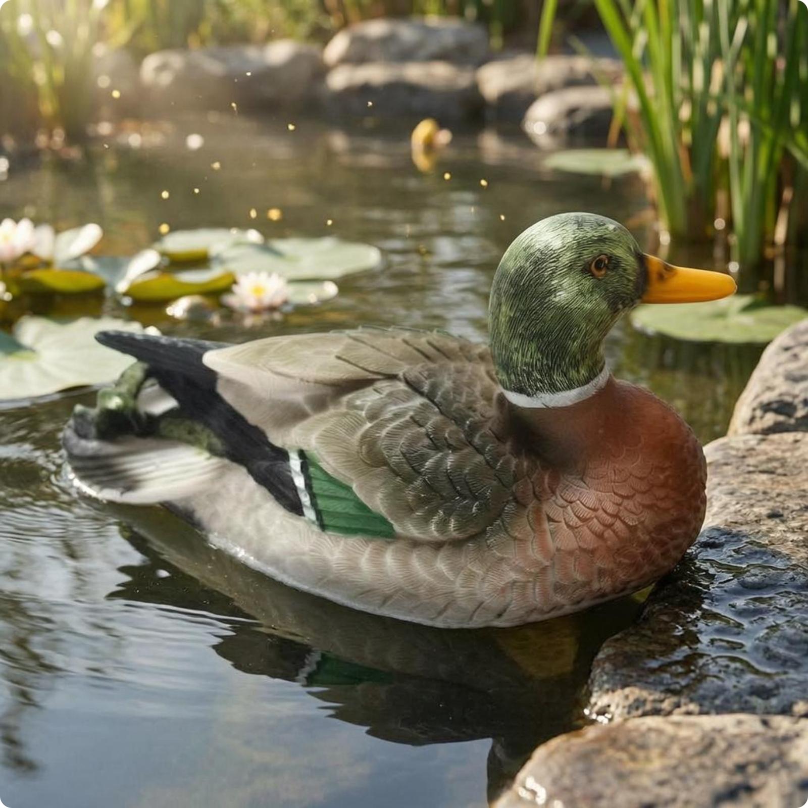 Resin Duck Figurine Outdoor Po - Aquarium recension och pris