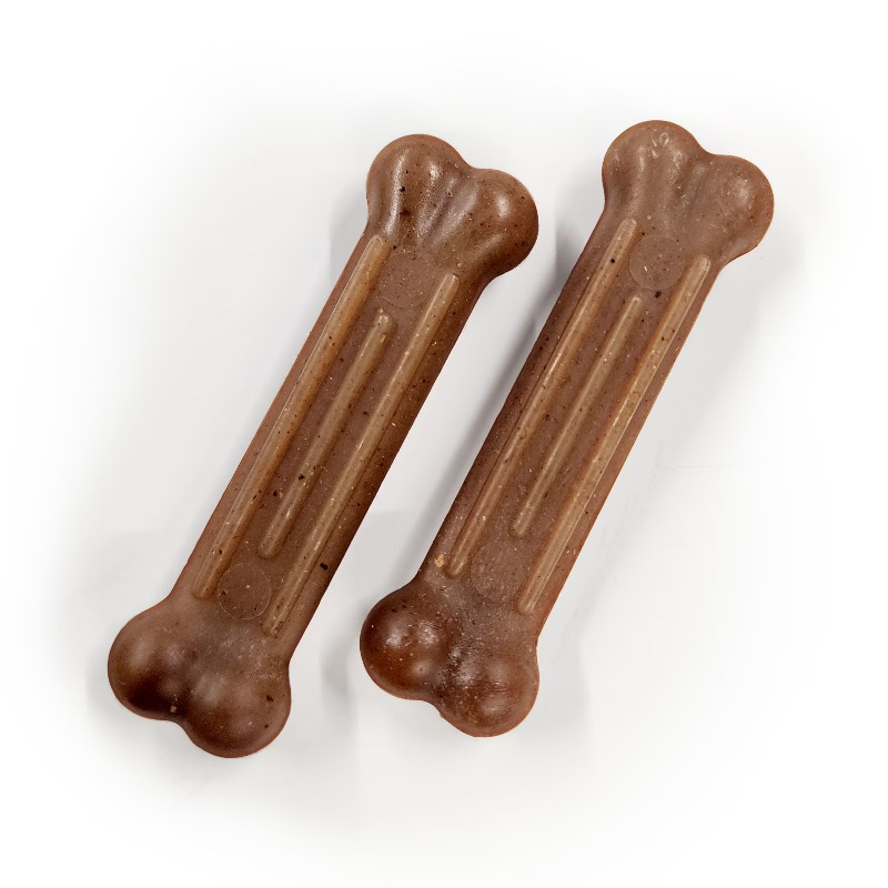 Strong Chew Textured Bone Dog  - Interactive Squeaky Plush Dog Toy recension och pris